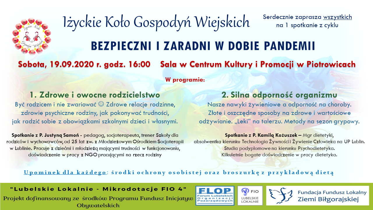 spotkanie z prelegentami nt. profilaktyki prozdrowotnej oraz troski o dobro rodzin w czasie wzmożonych jesiennych zachorowań oaz w toku pandemii 