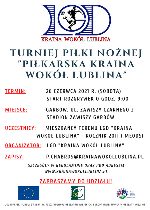 Piłkarska Kraina wokół Lublina- plakat